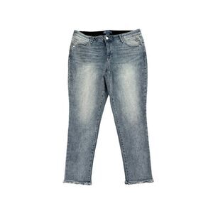 Democracy ABsolution Tummy Control Panel Raw Hem Jeans 18 W